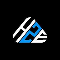 hze Letter Logo kreatives Design mit Vektorgrafik, hze einfaches und modernes Logo. vektor