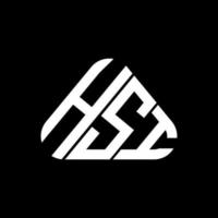 hsi letter logo kreatives design mit vektorgrafik, hsi einfaches und modernes logo. vektor