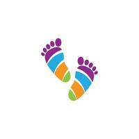 Logo-Vektorsymbol für Fußtherapeuten vektor