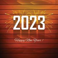 2023 ny år firande kort Semester bakgrund vektor