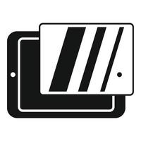 Tablet-Bildschirmschutz-Symbol einfacher Vektor. Zelle reparieren vektor
