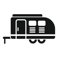 Bus Camper Symbol einfacher Vektor. Auto van vektor