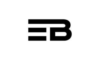 eb-Logo-Design. anfängliches eb-Buchstaben-Logo-Design Monogramm-Vektor-Design Pro-Vektor. vektor