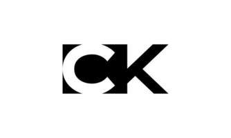 ck-Logo-Design. Anfangsbuchstabe ck Logo-Design Monogramm-Vektor-Design Pro-Vektor. vektor