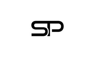 sp logotyp design. första sp brev logotyp design monogram vektor design proffs vektor.