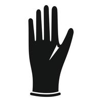 Arzt-Handschuh-Symbol einfacher Vektor. Chirurgischer Latex vektor