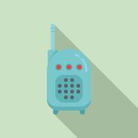flacher Vektor des Babyphone-Pflegesymbols. Radio Spielzeug