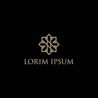 gyllene ikon logotyp design för varumärke vektor