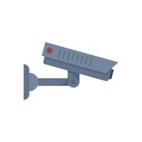 Symbol für Heimüberwachungskamera flach isolierter Vektor
