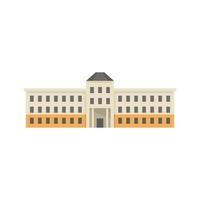stadtbild parlament symbol flach isoliert vektor