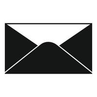 leerer Umschlag Symbol einfacher Vektor. Postbrief vektor
