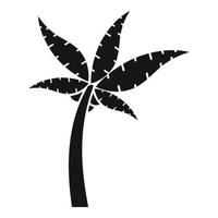 Wedel Palme Symbol einfacher Vektor. Kokosnussbaum vektor