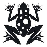 Frosch-Symbol, einfacher Stil vektor