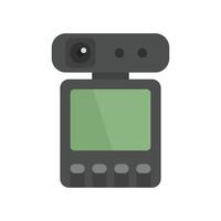 DVR-Recorder-Symbol flach isolierter Vektor