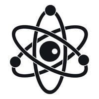 atom- modell ikon, enkel stil vektor
