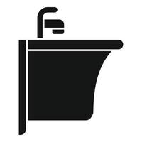 Waschbecken Symbol einfacher Vektor. Toilette vektor