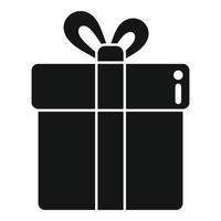 Spende Geschenkbox Symbol einfachen Vektor. helfende Hand vektor