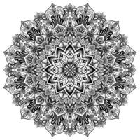 Mandala-Formen einfach zum Färben Vektor-Mandala-Blume orientalische Blumenmusterillustration vektor