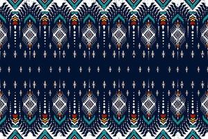 traditionell etnisk geometrisk mönster bakgrund design för bakgrunder matta tapet kläder slå in tyg sömlös broderi stil vektor illustration