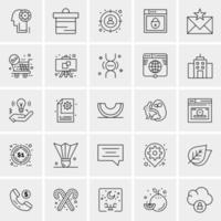 25 universelle Business-Icons Vektor kreative Icon-Illustration zur Verwendung in Web- und Mobilprojekten