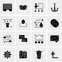 16 universelle Business-Icons Vektor kreative Icon-Illustration zur Verwendung in Web- und Mobilprojekten