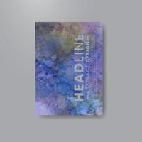 Karten mit hellem buntem Vektoraquarellhintergrund. design für ihr datum, postkarte, banner. vektor