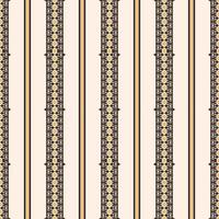 ethnisches Streifenmuster. geometrische beige Farbe ethnische Streifen nahtlose Muster Hintergrund. ethnisches arabeskenmuster für stoffe, innendekorationselemente, polster, verpackung. vektor