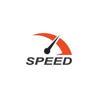 Geschwindigkeitslogo schneller Vorlage Vektor Icon Illustration
