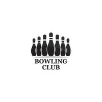 vektor uppsättning av bowling logotyper, bowling logotyp emblem och bowling logotyp design