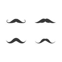 mustasch logotyp mall vektor