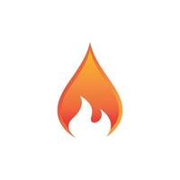 Feuer Flamme Logo Vorlage Vektorsymbol Logo für Öl, Gas und Energie vektor