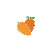mango i platt stil. mango vektor logotyp.