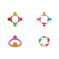 Adoptions- und Community-Care-Logo-Vorlagenvektor vektor