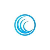 Wasserwelle Symbol Logo Vorlage Vektor Illustration