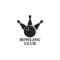 vektor uppsättning av bowling logotyper, bowling logotyp emblem och bowling logotyp design