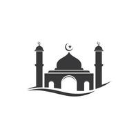 Moschee muslimische Symbol Vektor Illustration Design