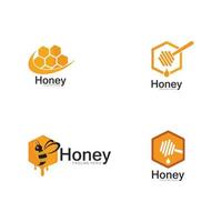 honung logotyp mall design vektor, emblem, design begrepp vektor