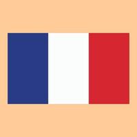 Frankrike Land flagga vektor