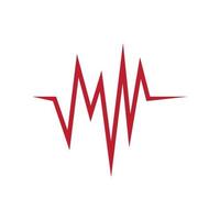 Puls-Logo-Vorlage Vektor-Symbol-Illustration vektor