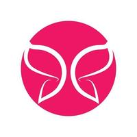 Schönheit Schmetterling Logo Bilder vektor
