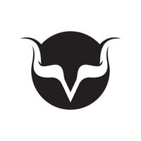 Bull Horn Logo Bilder vektor