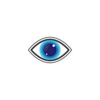 Auge-Symbol-Vektor-Illustration-design vektor