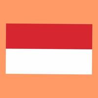 vektorillustration der indonesischen staatsflagge vektor