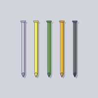 Hobnail-Vektorsymbolillustration mit Umriss für Designelement, ClipArt, Web, Zielseite, Aufkleber, Banner. flacher Cartoon-Stil vektor