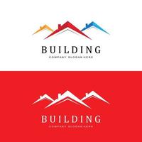 byggnad logotyp, bostads- arkitekt vektor, design lämplig för byggnad konstruktion, lägenhet, hus vektor