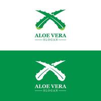 aloe vera logotyp, hälsa blad vektor, design lämplig för skönhet salong, organisk återvinning, hud hälsa blad vektor