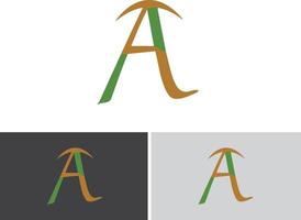 ein Brief-Logo-Vorlage-Vektor-Icon-Design. Anfangsbuchstabe Logo. ein Buchstabe für Logo. vektor