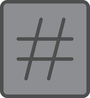 Hashtag-Vektor-Icon-Design vektor