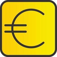 euro tecken vektor ikon design