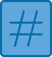 Hashtag-Vektor-Icon-Design vektor